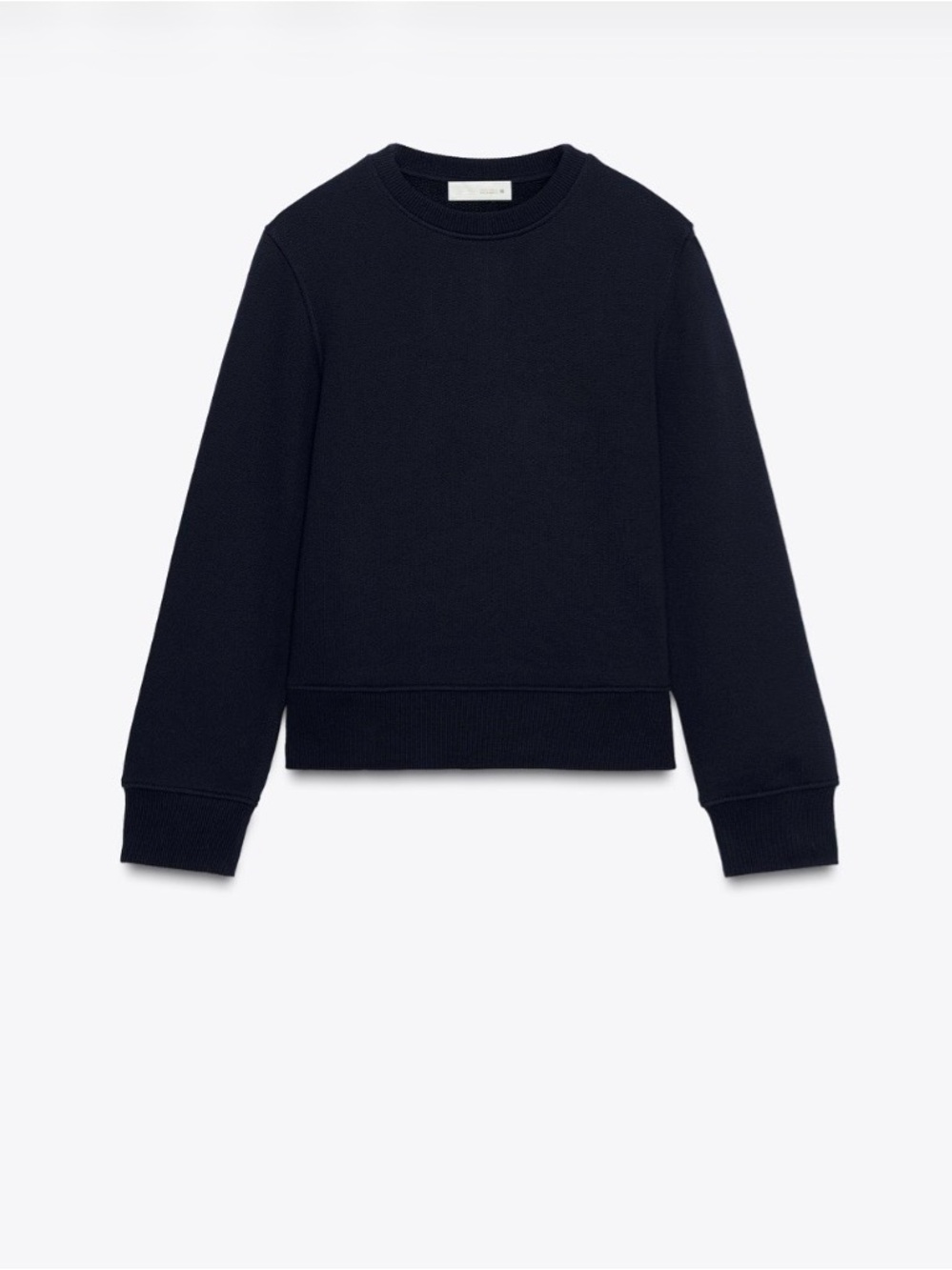 Zara Basic Cotton Sweatshirt Size: S